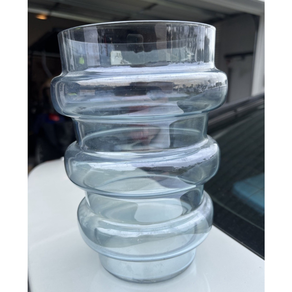 Art Deco Blown Glass From The 30s Depression Glass Spool Vase- George Sakier?